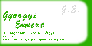 gyorgyi emmert business card